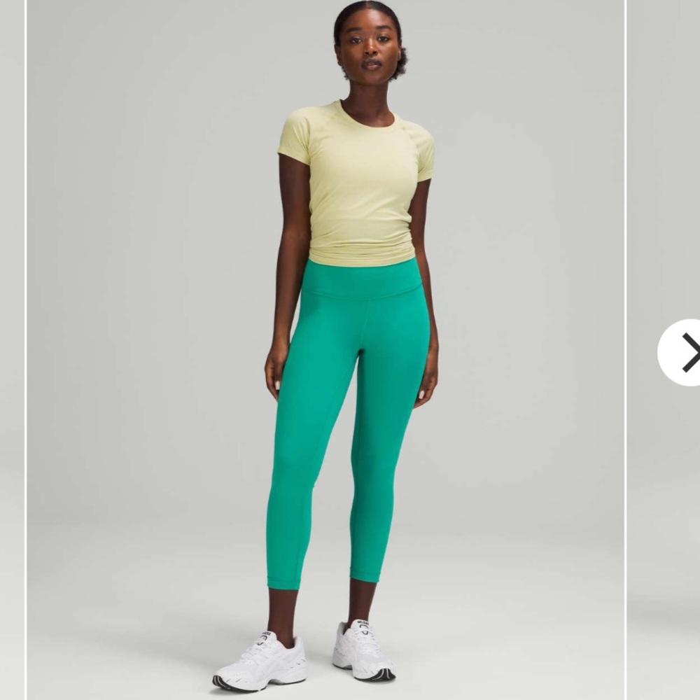 Lululemon Wunder Train High-Rise
Crop 23" Maldives Green size 2